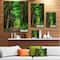 Designart - Dreamy Greenery in Dense Forest - Forest Canvas Art Print